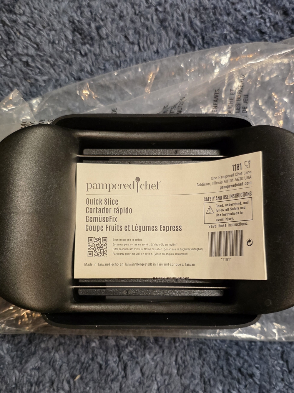 Pampered Chef Quick Slice Food Slicer For Fruit & Vegetables Model